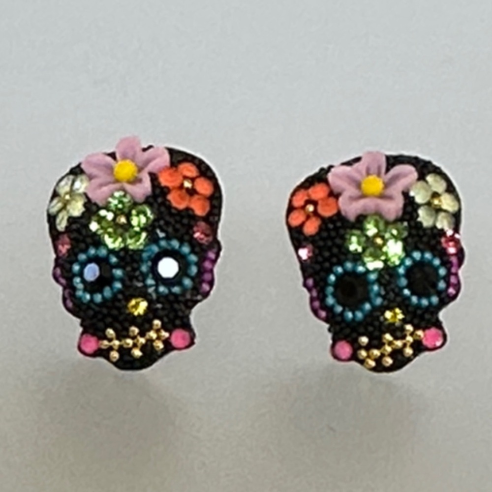 Colorful Skull Earrings